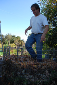 Compressing Compost Ingredients in a Hot Compost Pile 2